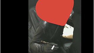 Smoking Wife In Leather Gloves And Catsuit Fucking Handjob Cumshot