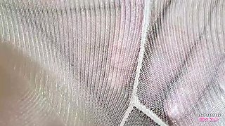Hot BBW Wife in Granny Pantyhose Teasing Naughty Boys - Homemade MILF Masturbation