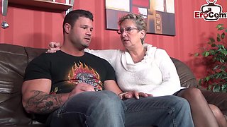 German mature gets horny from her own boyfriend