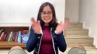 Shamelesscouple Stepdaughter Sucks Stepdad's Big Cock Deep Throat Cum Swallow POV