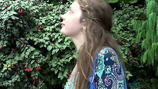 Czech amateur blowjob and fucking POV in public