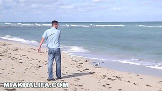 Mia Khalifa - dorky admirer gets his cherry popped by the goat