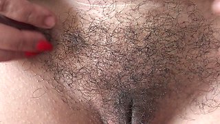 Mother promised stepson to never shave her hairy pussy again
