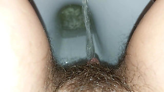 Backstage "she Peed and Wiped Her Wet, Hairy Pussy