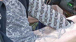 Hot Russian MILF Jerks My Dick in Parking Lot - Car BJ & Cumshot