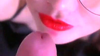 Prurient Wench Sucks Her Paramour's and Gets Cum in Mouth.