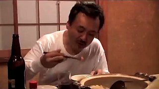 Japanese takes care of her father