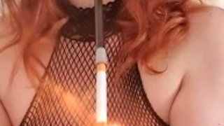 Kara Carter - Smoking JOI Black Mesh