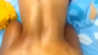Fat ass Latina rides fat cock and begs for creampie - POV