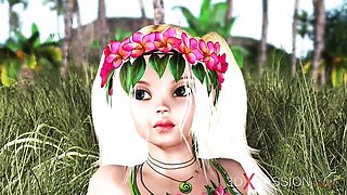 Sweaty trailer with glamour baby doll from 3DXPassion