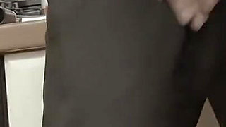 Busty Old Lady Gets Fucked in the Kitchen by Horny Young Man