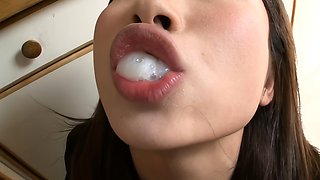Kinky double japanese blowjob and hardcore fucking session