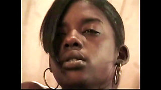 Beautiful Black Teen Enjoys a Monster Black Cock in Her Wet Pussy and Cum in Her Mouth