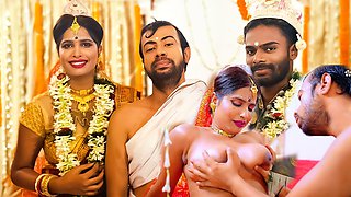 Desi Busty New Bride Fucked by Her Ex-boyfriend in Front of Her Husband