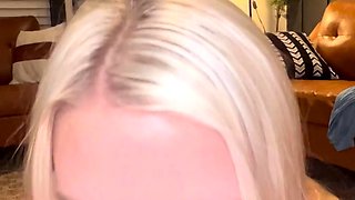 Sexy amateur blonde blowjob amp cumshot HD