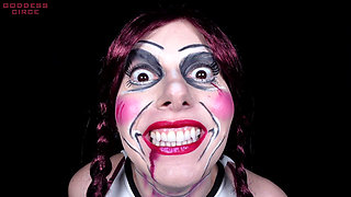 The Evil Doll Wants Your Fucking Load of Thick and Hot Cum - Creepy Crazy Face (video Request)