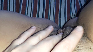 I Masturbate My Innocent Unshaven Pussy While My Parents Are at Work