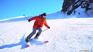 Dp With A Snow Angel With Mick Blue, Damon Dice, Angel Youngs - Brazzers