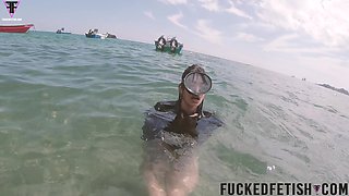 Caribbean Sea Receives Goddess Breathplay Mask Diving Glass