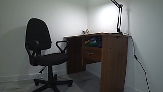 Secretary gets boss's dick in her ass on the workplace POV