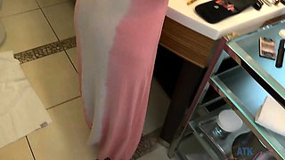 Amateur teen in hot outdoor fuck