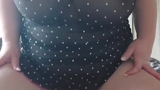 I fuck my dildo, 4 months pregnant, huge tits