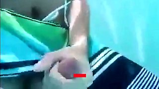 Underwater Jerk-Off Session Outdoors - Amateur Style