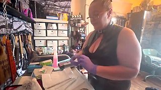 Domina Satana & Mistress Izar Prepare Slave for Sounding Fetish in Kinky British BDSM Dungeon