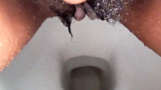 Hot Aunty pissing in bathroom the hardly Squirting Orgasm