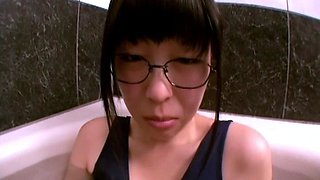 SMALL TIT BRUNETTE TATTOOED TEEN GIRLFRIEND CAUGHT IN SHOWER