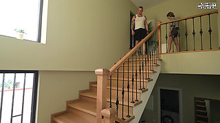 Arranging Flowers? Why? This Staircase Is Perfect for Sex with My Girlfriend
