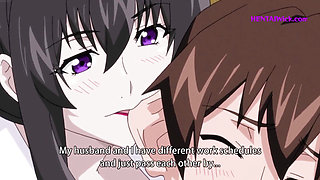 The Neighbor's Cheating Wife can't Control Herself, I can't Resist her Temptation - Hentai Anime - ENG SUB