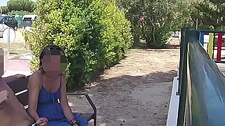 Extreme Dogging! Risky Blowjob with Teacher on Public Bench! - Misscreamy