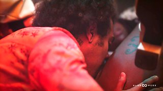 Stunning Bebe and Muriel's Trippy 5 knob group fucking GANGBANG
