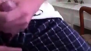 Skinny Twink's Mess-Free Condom Wank