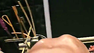 Sheela Sinner Hard Tickling Long Nails Oiled Body Screwdriver Metal Claw Strict Bondage on the Rack Part 1