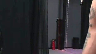 BDSM - Rough Use of a Submissive Toy in Chains