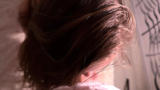 A Virgin Saw a Girl Masturbating in a Dormitory. She Let Him Taste All Her Holes, and He Cummed Powerfully