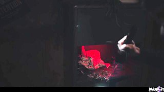 Rough Octavia and Anna's bondage clip