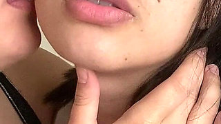 Romantic Kisses with Caresses to Each Other