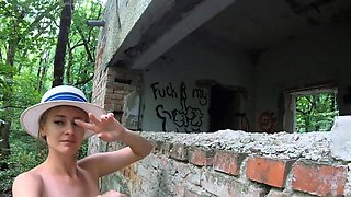 Tattooed MILF with small tits and big ass goes wild in an ab