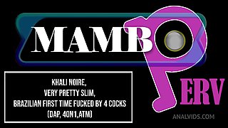 Khali Noire, Very Pretty Slim Brazilian First Time Fucked By