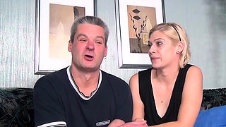 Bisexual MMF threesome with German wife and husband