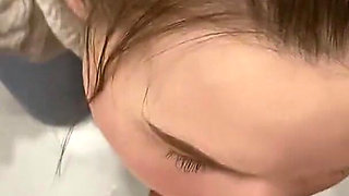 18yo Slut Showed Me Where the Toilet Was, Sucked My Dick and Swallowed My Cum