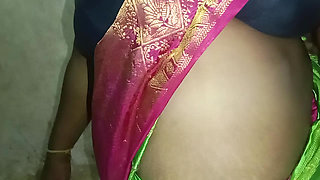 I went to my ex-girlfriend&#039;s mother&#039;s house and she looked so beautiful in her saree.
