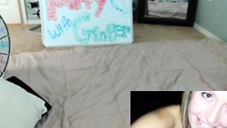 Skinny hot blonde girl amateur webcam