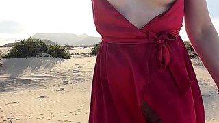 Busty brunette solo masturbation