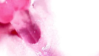 Tight pink pussy squirting orgasm