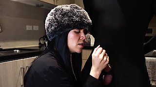 Luxurious Latina Mistress Milks Bwc In Her Kitchen - Seductive Dirty Talking Handjob W/ Big Cumshot