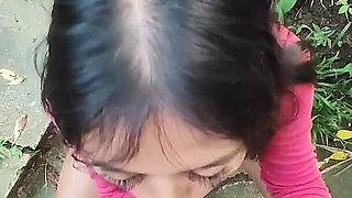 Outdoor Creampie for Horny Filipina (we Almost Got Caught)